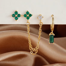 Load image into Gallery viewer, Birthstone Earrings Set 3pcs