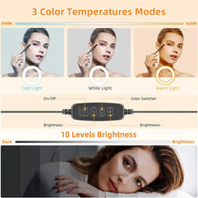 Load image into Gallery viewer, New Led Selfie Light Clip Ring Light with Phone Holder