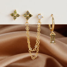 Load image into Gallery viewer, Birthstone Earrings Set 3pcs