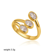 Load image into Gallery viewer, Water Drop Shaped Large Zircon Rings