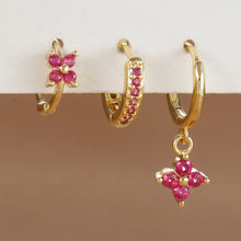 Load image into Gallery viewer, 3pcs Flower Drop Earring Set