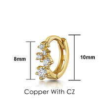 Load image into Gallery viewer, Stud Helix Tragus Lobe Hoop Earring Cartilage Ear Piercing Jewellery
