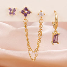 Load image into Gallery viewer, Birthstone Earrings Set 3pcs