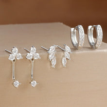 Load image into Gallery viewer, 6pcs Exquisite Zircon Little Huggies Hoop Earrings Set