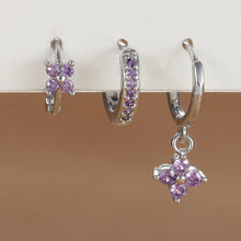 Load image into Gallery viewer, 3pcs Flower Drop Earring Set