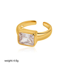 Load image into Gallery viewer, Water Drop Shaped Large Zircon Rings