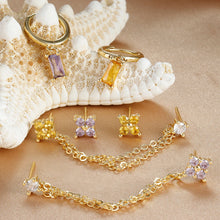 Load image into Gallery viewer, Birthstone Earrings Set 3pcs