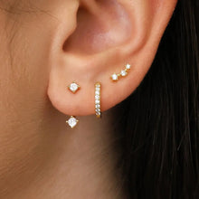 Load image into Gallery viewer, 6pcs Exquisite Zircon Little Huggies Hoop Earrings Set