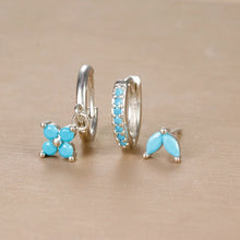 Load image into Gallery viewer, 3pcs Flower Drop Earring Set