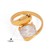 Load image into Gallery viewer, Water Drop Shaped Large Zircon Rings