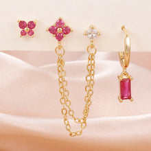 Load image into Gallery viewer, Birthstone Earrings Set 3pcs