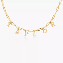 Load image into Gallery viewer, HANGING NAME LUXE NECKLACE