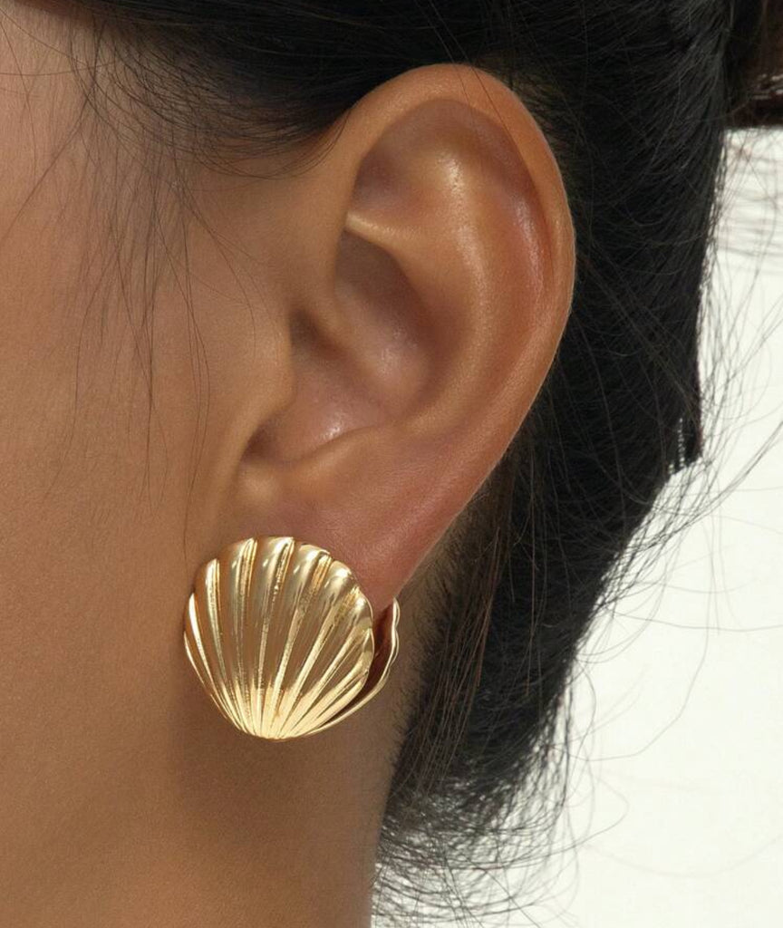 Shell Clip Earrings