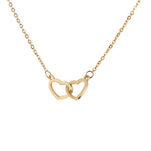 Load image into Gallery viewer, Double Heart Name Necklace
