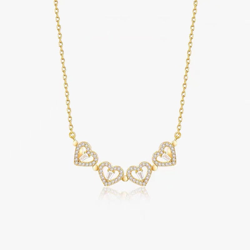 Luxury Four Leaf Clover Pendant Necklace with Gift Box