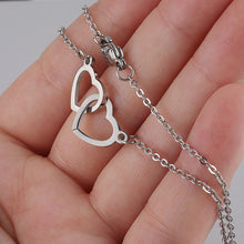 Load image into Gallery viewer, Double Heart Name Necklace

