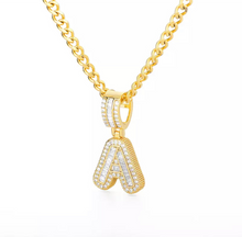 Load image into Gallery viewer, CHUNKY DIAMANTÉ INITIAL LUXE NECKLACE
