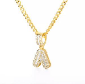 CHUNKY DIAMANTÉ INITIAL LUXE NECKLACE