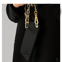 Load image into Gallery viewer, Leather Strap Chain Crossbody Phone Case
