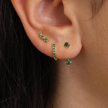 Load image into Gallery viewer, 6pcs Exquisite Zircon Little Huggies Hoop Earrings Set
