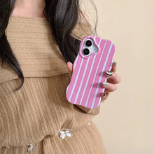 Load image into Gallery viewer, Glossy Stripes Phone Case for iPhone Wave Edges
