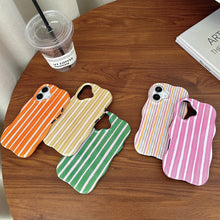 Load image into Gallery viewer, Glossy Stripes Phone Case for iPhone Wave Edges
