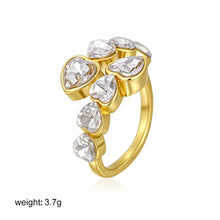 Load image into Gallery viewer, Water Drop Shaped Large Zircon Rings
