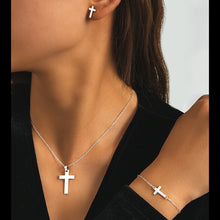 Load image into Gallery viewer, Cross Luxe Jewellery Necklace and Bracelet Set
