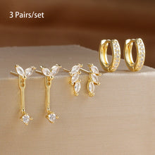 Load image into Gallery viewer, 6pcs Exquisite Zircon Little Huggies Hoop Earrings Set
