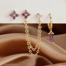 Load image into Gallery viewer, Birthstone Earrings Set 3pcs
