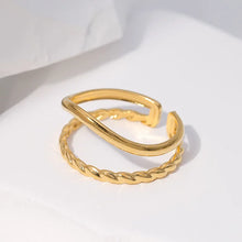 Load image into Gallery viewer, Double Layers Geometric Rings
