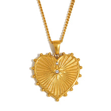Load image into Gallery viewer, Sun Heart Luxe Necklace
