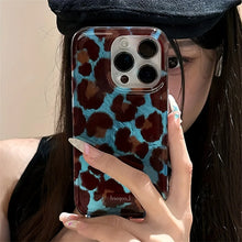 Load image into Gallery viewer, Fashion Smudge Leopard Print Soft Phone Case For iPhone
