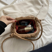 Load image into Gallery viewer, Embroidered Thread Messenger Crossbody Bag
