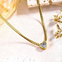 Load image into Gallery viewer, Heart Gem Necklace
