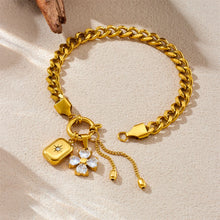 Load image into Gallery viewer, Flower Cuboid Tassel Necklace &amp; Bracelet Set
