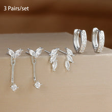 Load image into Gallery viewer, 6pcs Exquisite Zircon Little Huggies Hoop Earrings Set
