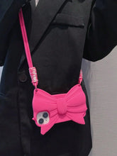 Load image into Gallery viewer, Bow Phone Case With Strap For IPhone
