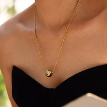 Load image into Gallery viewer, Beaded Chain Ball Pendant Necklace

