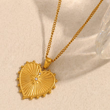 Load image into Gallery viewer, Sun Heart Luxe Necklace
