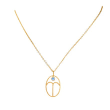 Load image into Gallery viewer, Hollow Zodiac Pendant Necklace with Birth Stone
