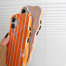 Load image into Gallery viewer, Glossy Stripes Phone Case for iPhone Wave Edges
