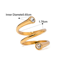 Load image into Gallery viewer, Water Drop Shaped Large Zircon Rings
