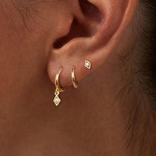 Load image into Gallery viewer, 3pcs Square Zircon Earring Set
