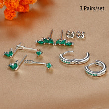 Load image into Gallery viewer, 6pcs Exquisite Zircon Little Huggies Hoop Earrings Set
