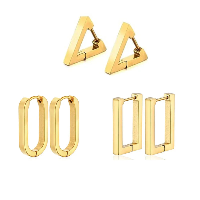 Set of 3 pairs of women's earrings