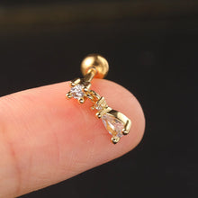 Load image into Gallery viewer, Stud Helix Tragus Lobe Hoop Earring Cartilage Ear Piercing Jewellery
