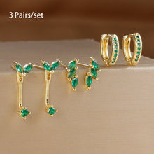 Load image into Gallery viewer, 6pcs Exquisite Zircon Little Huggies Hoop Earrings Set
