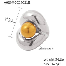 Load image into Gallery viewer, Hollow Out Spherical Chunky Rings
