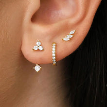 Load image into Gallery viewer, 6pcs Exquisite Zircon Little Huggies Hoop Earrings Set
